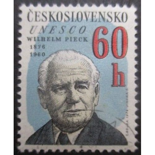 Tchecoslovaquie N°2145 Président De La Rda Pieck Oblitéré