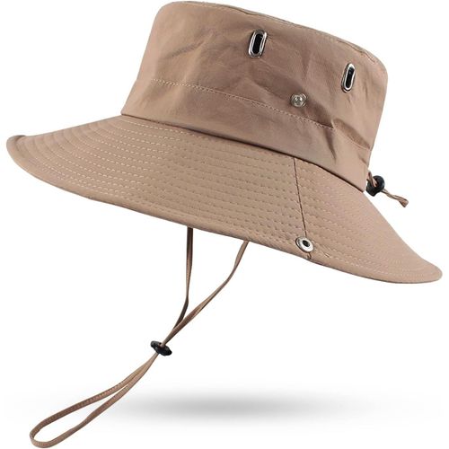 Homme Chapeau D'été Large Bord Casquette Femme Chapeau De Soleil Pour Randonnée Pêche.[Z1123]