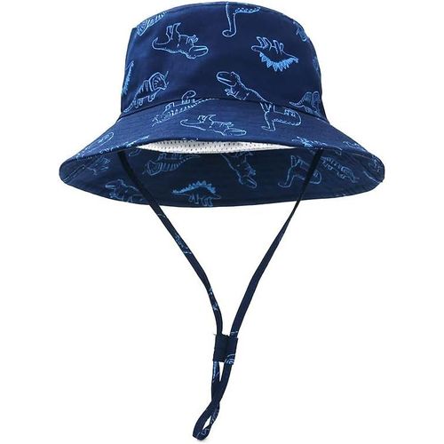 Chapeau De Soleil Bébé Garçon Chapeau De Seau À Bord Large Bébé Fille Chapeau De Coton Réglable Uv Protection Chapeau D'été Pour Enfants Upf 50+.[Z1210]