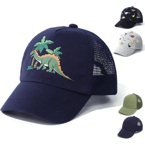 Casquette De Baseball Ajustable Pour Bébé Toddler Chapeau De Soleil Dinosaure Couleur Unie Chapeau Enfants Garçons Filles.[Z1336]