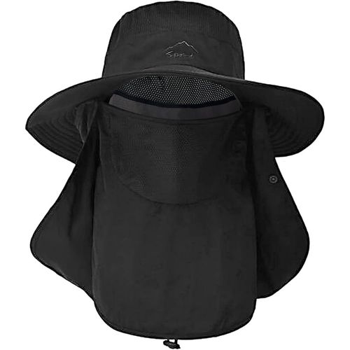 Chapeaux De Pêche Pour Hommes Et Femmes Chapeau Randonnée Homme Avec Couvre-Visage À Large Bord Chapeau De Soleil De Plage Safari Chasse Jardinage Pliable Bucket Hat.[Z98]