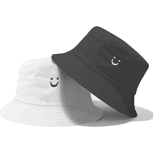 Chapeau De Soleil Pour Enfants,Chapeau Seau Pour Enfants Souriant,Chapeau De Soleil Pour Garçons,Chapeau Réversible Pour Tout-Petits,Chapeau De Soleil À Large Bord Pour Filles De 2 À 8 Ans.[Z381]