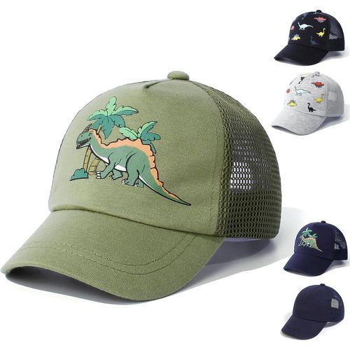 Casquette De Baseball Ajustable Pour Bébé Toddler Chapeau De Soleil Dinosaure Couleur Unie Chapeau Enfants Garçons Filles.[Z1333]