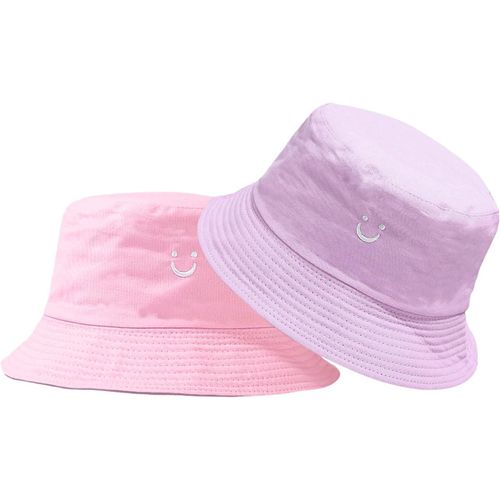 Chapeau De Soleil Pour Enfants,Chapeau Seau Pour Enfants Souriant,Chapeau De Soleil Pour Garçons,Chapeau Réversible Pour Tout-Petits,Chapeau De Soleil À Large Bord Pour Filles De 2 À 8 Ans.[Z380]