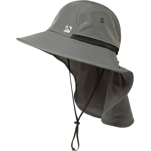 Chapeau De Soleil Imperméable Pour Homme-Large Bord-Protection Solaire-Bonnet De Randonnée-Avec Protection De La Nuque-Pour Safari-Pliable.[Z1345]