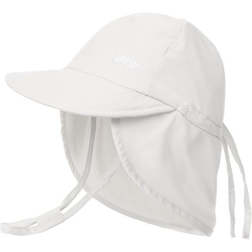 Chapeau De Soleil Pour Bébé Avec Rabat Sur La Nuque Upf 50+ Réglable Garçons Filles Chapeau D'été Plage.[Z386]