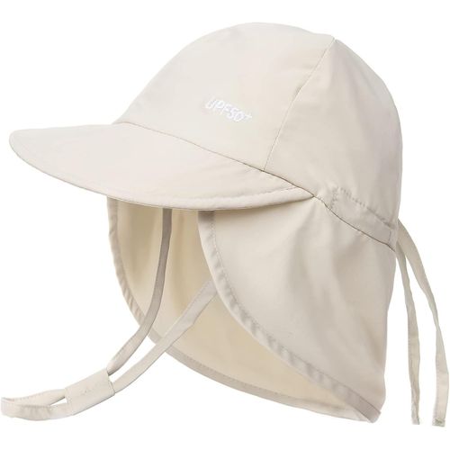 Chapeau De Soleil Pour Bébé Avec Rabat Sur La Nuque Upf 50+ Réglable Garçons Filles Chapeau D'été Plage.[Z389]