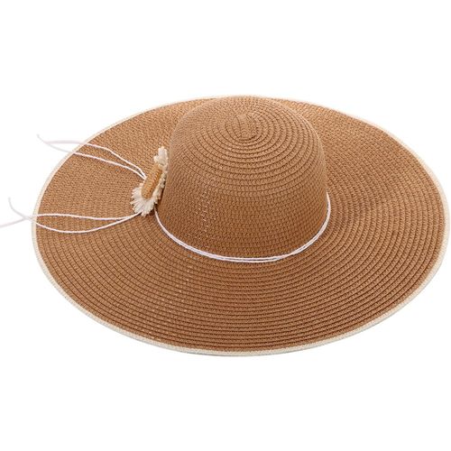 Chapeau De Paille À Large Bord Pour Femmes,Chapeau De Plage D¿Été Upf 50,Chapeau De Voyage Pliable Pour Femmes.[Z1352]