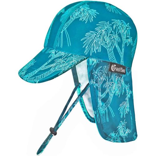 Bébé Enfant En Bas Âge Chapeau De Soleil Upf 50+ Bonnet De Bain Rabat Cou Protection Réglable Mentonnière Uv Protection Solaire Chapeaux.[Z433] 