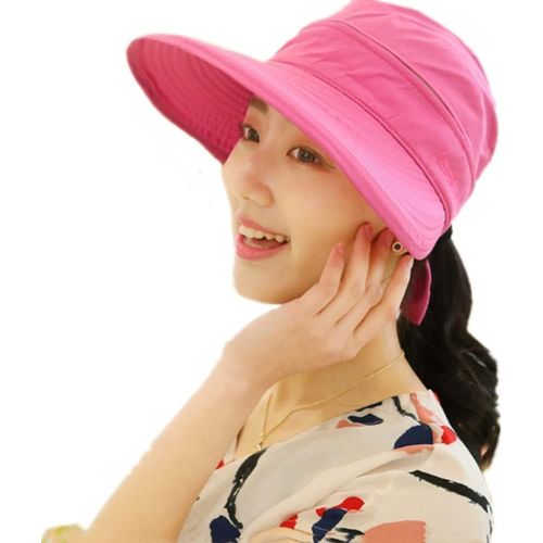 Chapeau De Soleil Femme Casquette Visière Sports Eté Multi-Usages Chapeau Vide Capeline À Large Bord Anti-Soleil Chapeau De Peche Melon Plage Casquette Cap Pour Golf Baseball Voyage Jardin.[Z559]