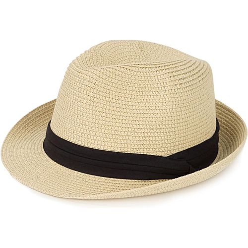 Short Brim Chapeau De Paille Panama Fedora Beach Sun Triangle Chapeau De Vacances Gentleman Roll Up Chapeau D'été.[Z435]