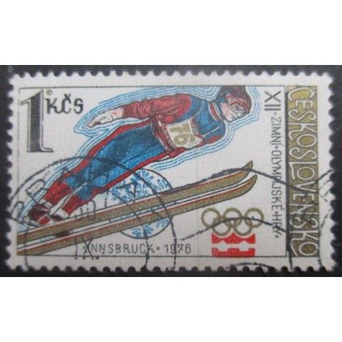Tchecoslovaquie N°2149 Jeux Olympiques D'Innsbruck 1976 Oblitéré