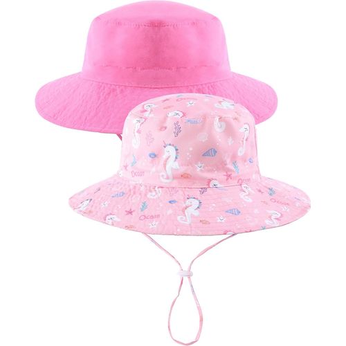 Chapeau Soleil Bob Été Anti Uv Enfant Lot De 2.[Z621]