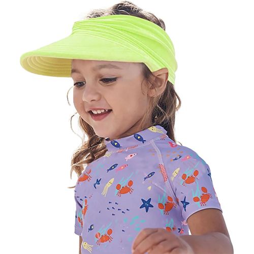 Visière Cap Filles 4-10 Ans Été,Chapeau Enfant Protection Uv,Chapeau De Plage Filles Chapeaux De Soleil,Pare-Soleil Enfants Respirant,Pour Unisexe,Tennis,Golf,Course.[Z1569]