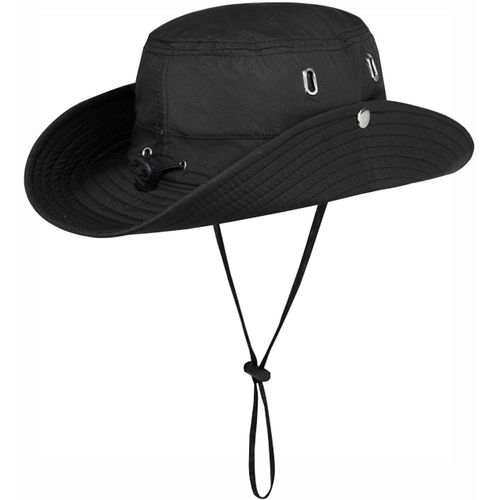 Chapeau De Soleil Homme Femme D'été À Large Bord-Bob Extérieur Anti-Uv Pour Pêche Avec Ficelle Réglable-Boonie Pour Adulte.[Z608]