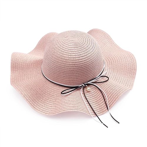 Femmes Bohème Chapeau De Paille Pliable Chapeau De Soleil Chapeau De Plage Large Bord Arc Chapeau D'été Pour Les Vacances De Voyage Et La Plage.[Z1614]