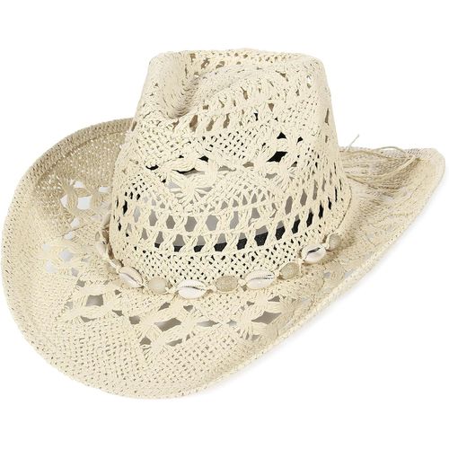 Chapeau Cowboy Western-Chapeau De Paille Adulte Unisexe-Soleil Pliable Anti-Uv Large Bord Classique.[Z1628]