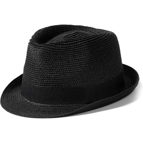 Short Brim Chapeau De Paille Panama Fedora Beach Sun Triangle Chapeau De Vacances Gentleman Roll Up Chapeau D'été.[Z441]