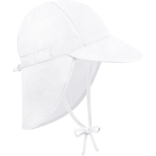 Chapeau Soleil Enfant,Uv Spf50+ D'été Casquette Cou Protection Réglable Douce Chapeaux Soleil Bebe Respirant Anti Uv Bob Pour 1-5 Ans Filles Garçons.[Z423]