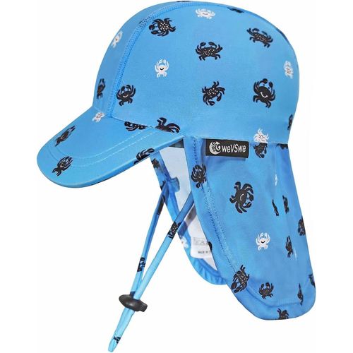Bébé Enfant En Bas Âge Chapeau De Soleil Upf 50+ Bonnet De Bain Rabat Cou Protection Réglable Mentonnière Uv Protection Solaire Chapeaux.[Z426] 