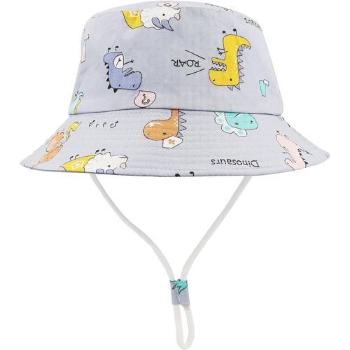 Chapeau De Soleil Enfant,Casquette De Plage Bebe Chapeau De Pêcheur Garçon Fille,Coton Chapeau Bob Bord Large,Chapeaux De Seau Été 1 2 3 4-8 Ans.[Z585]