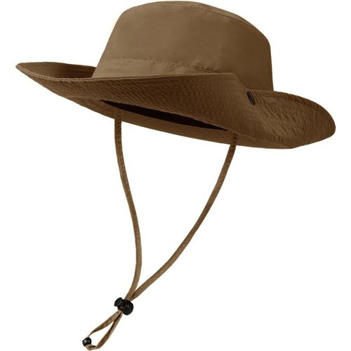 Bob Homme Femme Été Chapeau De Soleil En Polyester Anti-Uv Chapeau De Pêcheur Outdoor Randonnée Bucket Hat Pliable Étanche Pour Safari Voyage Jardinier.[Z661]