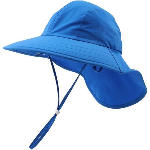Bébé Chapeau De Soleil Casquette Protège Nuque Enfant Fille Garçons Casquette Anti-Uv Été Chapeau De Plage.[Z730]