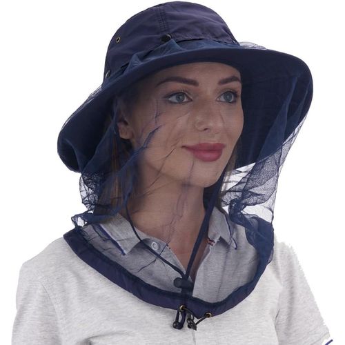 Chapeau De Safari Avec Filet Caché En Maille Filet.[Z1492]