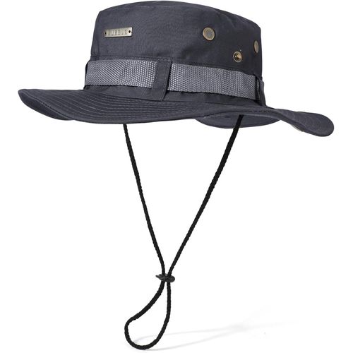 Chapeau De Soleil Protection Uv Pour Hommes Et Femmes,Chapeau De Combat Classique Style Armée De Boonie Pêcheur Jungle Randonnée À Large Bord Avec Mentonnière Ajustable.[Z1440]
