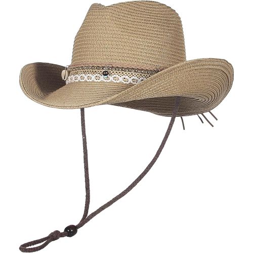Chapeau De Cowboy En Paille Pour Femme.[Z1479]