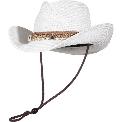 Chapeau De Cowboy En Paille Pour Femme.[Z1480]