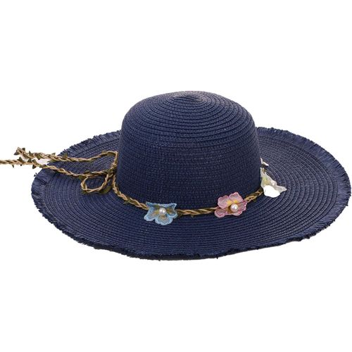 Chapeau De Paille Pour Femmes,Chapeaux De Soleil Pour Dames Upf 50,Chapeau De Plage D¿Été Pour Fille,Chapeau De Voyage Pliable.[Z576]
