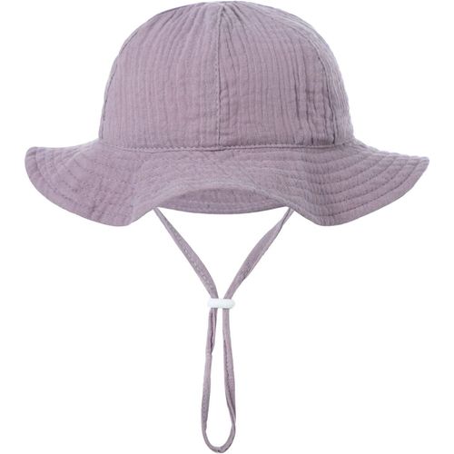 Chapeau Soleil Bébé Fille Eté Anti-Uv En Coton Casual Plage Vacances 0 À 4 Ans.[Z630]