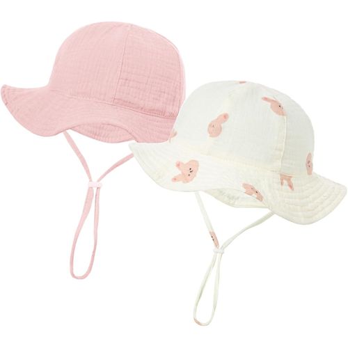 Chapeaux De Soleil Pour Bébé 3-12 Mois Chapeau Anti Uv De Large Bord Bébé Filles Garçon D¿Été Plage Vacance.[Z728]