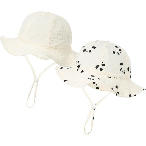 Chapeaux De Soleil Pour Bébé 3-12 Mois Chapeau Anti Uv De Large Bord Bébé Filles Garçon D¿Été Plage Vacance.[Z727]