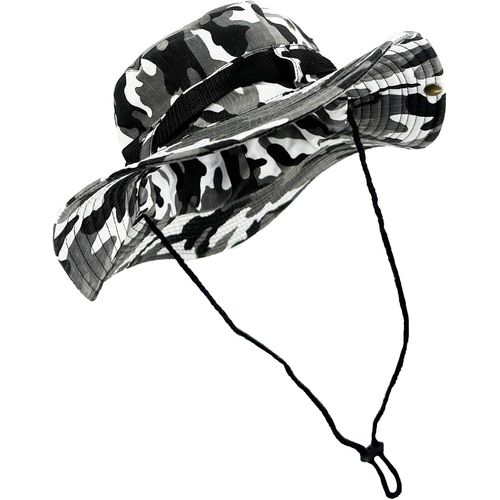 Chapeau De Pêche À Large Bord-Protection Uv-Chapeau Boonie Coupe-Vent-Chapeau De Soleil Pour Homme Et Femme.[Z784]