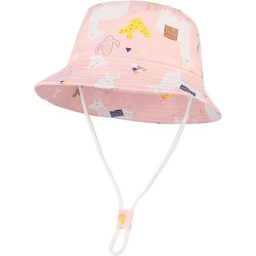 Chapeau Bob Coton Naissance Bébé Fille Garçon Solaire Anti-Uv Upf50+ Casquette Pliable Été Cartoon Animal Mignon Voyage Outdoor.[Z722]