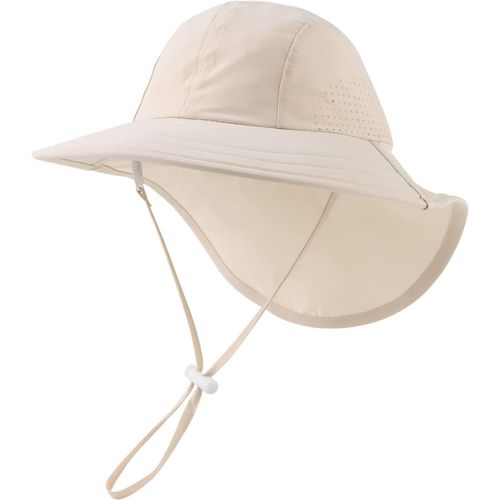 Bébé Chapeau De Soleil Casquette Protège Nuque Enfant Fille Garçons Casquette Anti-Uv Été Chapeau De Plage.[Z734]