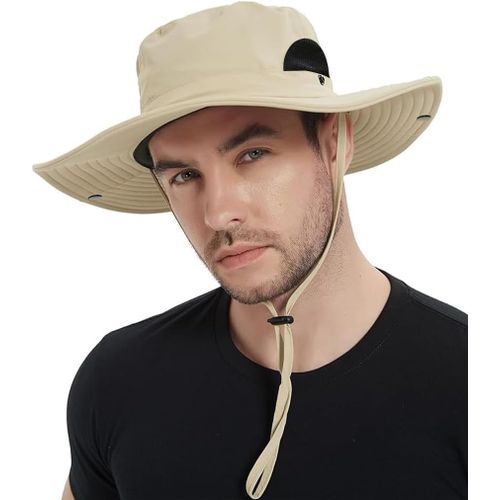Chapeau Anti Uv Femme,Pliable Chapeau De Soleil Homme,Chapeau De Pêcheur Unisexe Respirant Séchage Rapide Pour Randonnée,Voyage,Cyclisme,Pêche,Plage,Jardinage.[Z716]