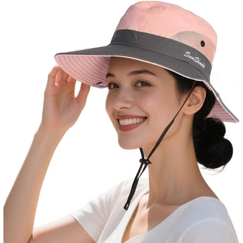 Chapeau Anti Uv Femme,Pliable Chapeau De Soleil Homme,Chapeau De Pêcheur Unisexe Respirant Séchage Rapide Pour Randonnée,Voyage,Cyclisme,Pêche,Plage,Jardinage.[Z715]