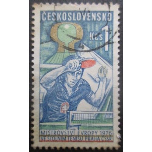 Tchecoslovaquie N°2155 Tennis De Table Oblitéré