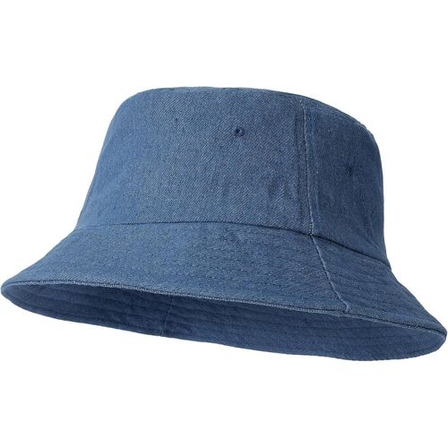 Bob Seau Chapeau Xxl Grosses Têtes Unisexe,Coton Denim Délavé Vintage Chapeau De Soleil D'extérieu,Chapeau De Pêcheur Pliables Et Respirants Pour La Randonnée En Plein Air Voyage Hommes Femmes.[Z883]