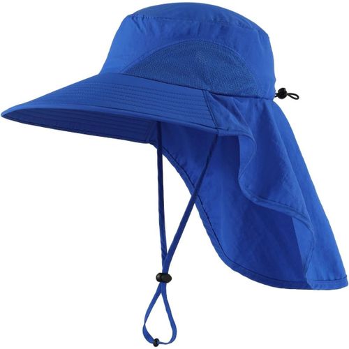 Chapeau De Soleil D'extérieur À Large Bord Avec Rabat Pour Le Cou Et Protection Uv.[Z805]