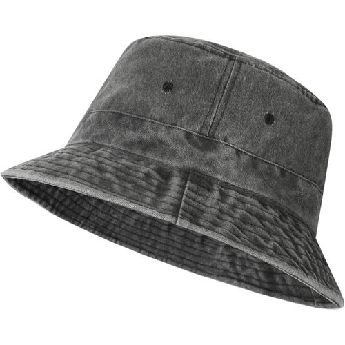 Bob Seau Chapeau Xxl Grosses Têtes Unisexe,Coton Denim Délavé Vintage Chapeau De Soleil D'extérieu,Chapeau De Pêcheur Pliables Et Respirants Pour La Randonnée En Plein Air Voyage Hommes Femmes.[Z884]