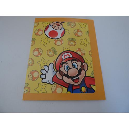 Pochette Chemise Bureautique Club Nintendo Super Mario Et Son Marque Page