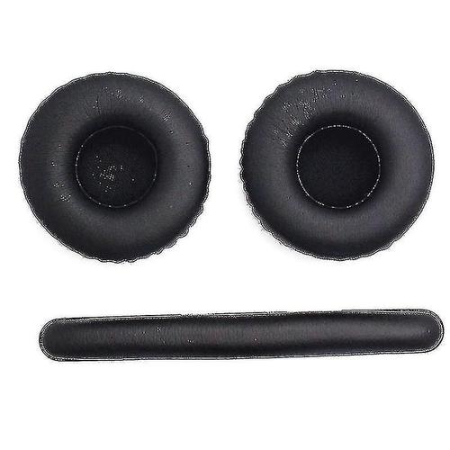 Coussin de bandeau de remplacement et coussin d'oreille pour Akg K450/k451/k480/q460/k840-noir