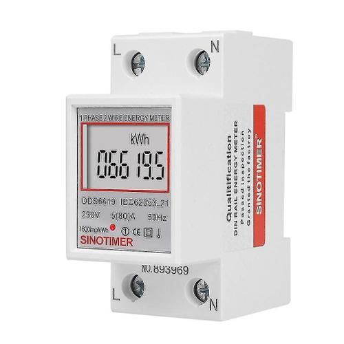 Compteur D'énergie Électrique Dds6619-005 Dds6619-005, Wattmètre De Puissance Monophasé À Deux Fils, Électricité