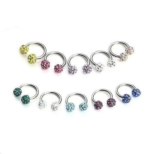 Anneau De Nez Serti De Diamants Anneau De Nez Shambhala En Forme De C Doré