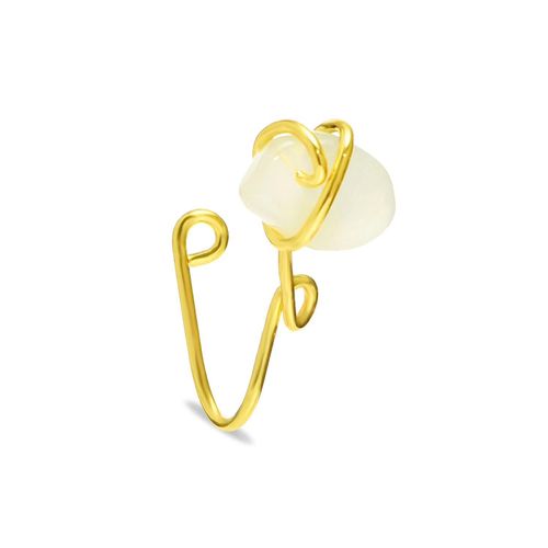 Anneau De Nez En Pierre De Cristal, Pince-Nez En Forme De U, Blanc