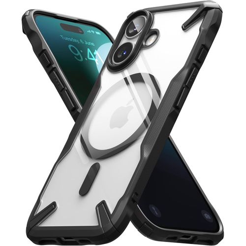 Eryi-Coque Compatible Avec Iphone 16 [Fusion-X Magnetic] Magnétique Antichoc Protection Militaire Défense Résistant Aux Rayures Rigide Back Tpu Bumper Étui Iphone 16 Case Accessoires